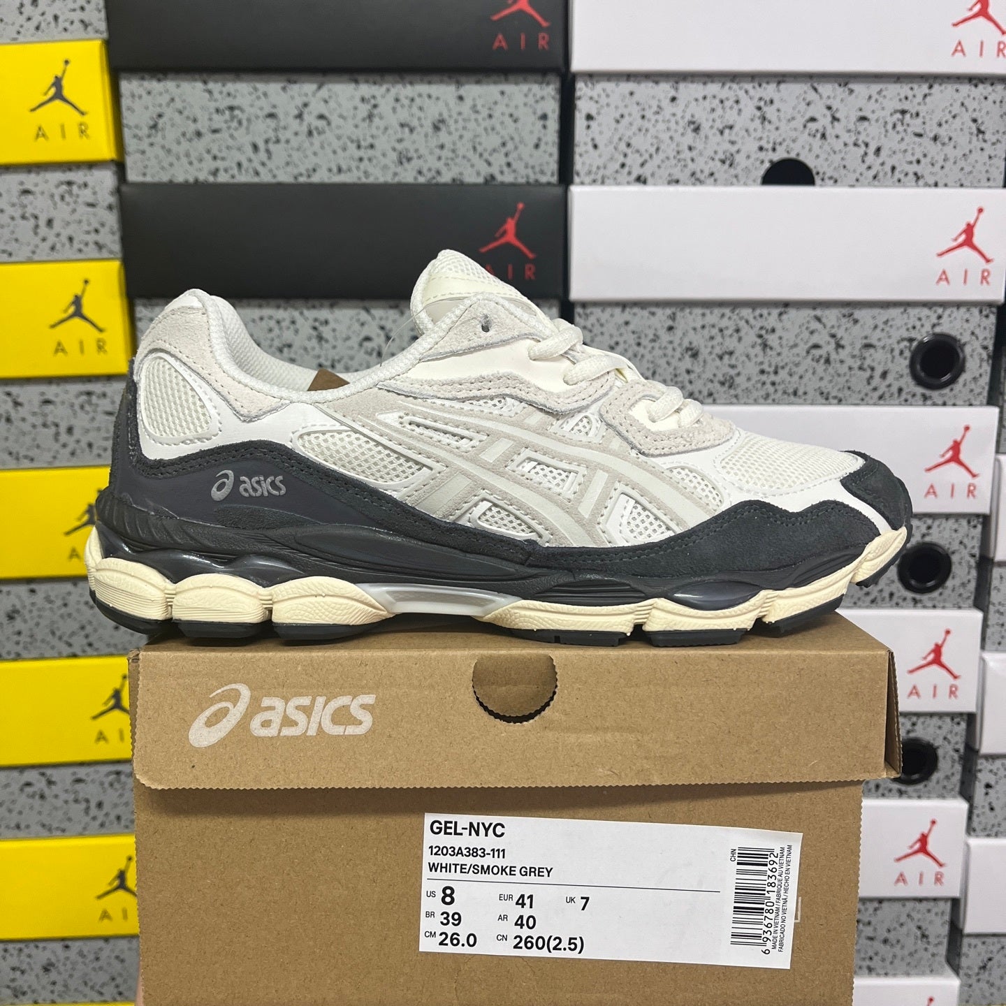ASICS Gel-NYC White Smoke Grey