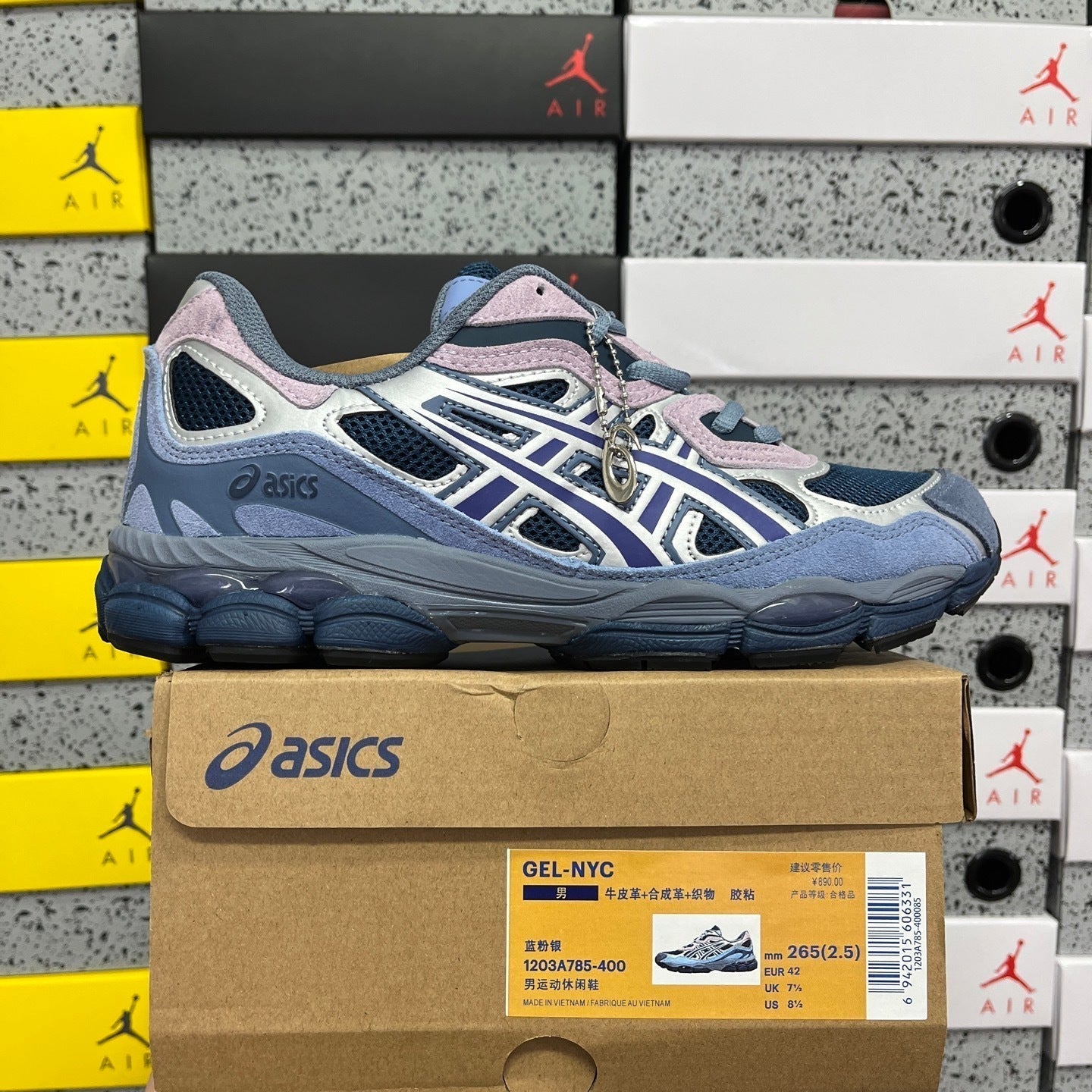 ASICS Gel-NYC Blue Pink Silver