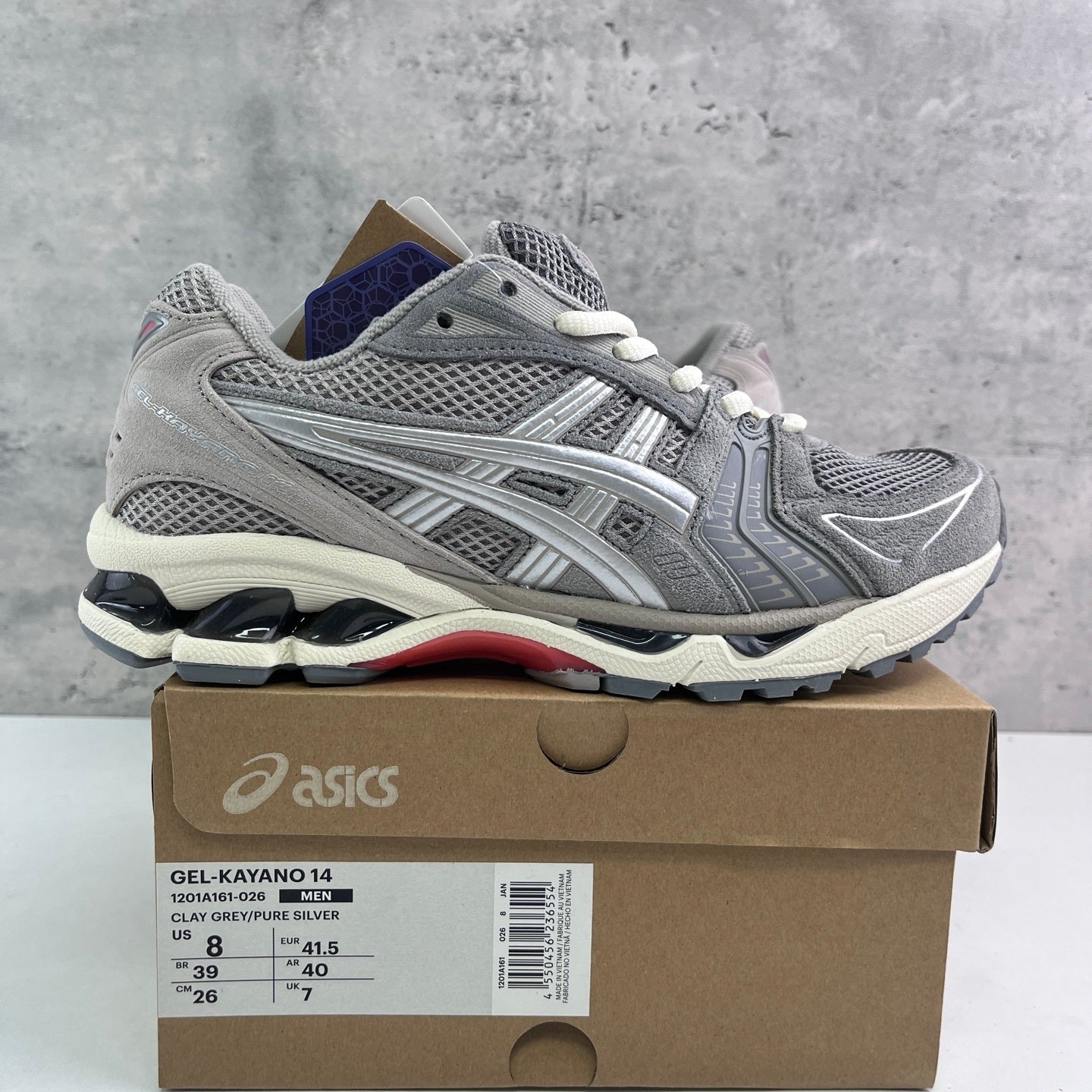 Asics Gel-Kayano 14 Clay Grey Pure Silver