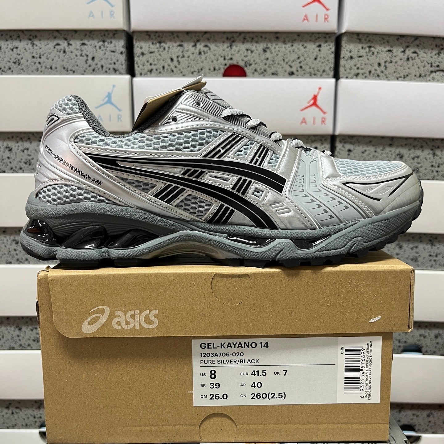 Asics Gel-Kayano 14 Pure Silver Black
