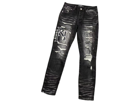 AMIRI Superimposed Denim Jeans Black