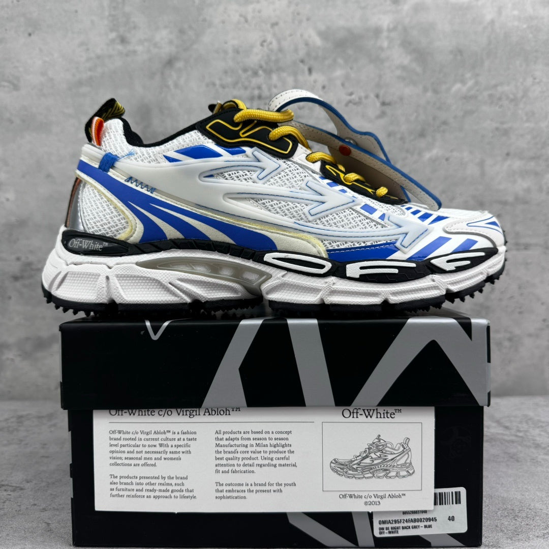 Off-White Be Right Back White Blue Yellow