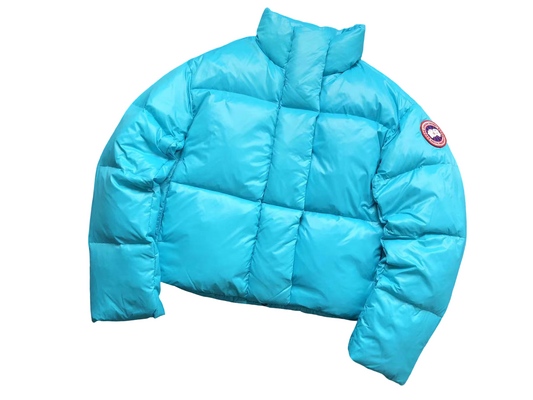 Canada Goose Cypress Cropped Down Jacket Blue