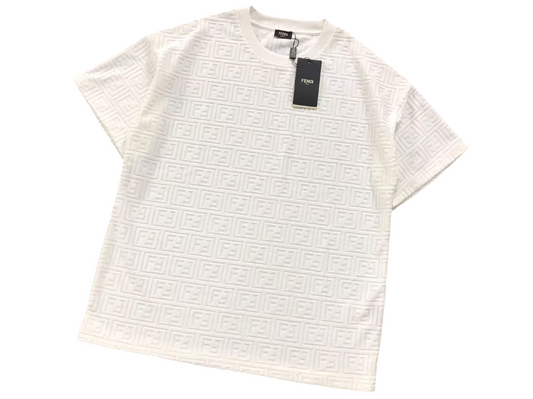 Fendi Waffle Tee White