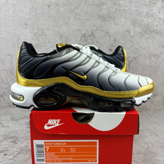 Nike Air Max Plus TN Gradient Black White Gold