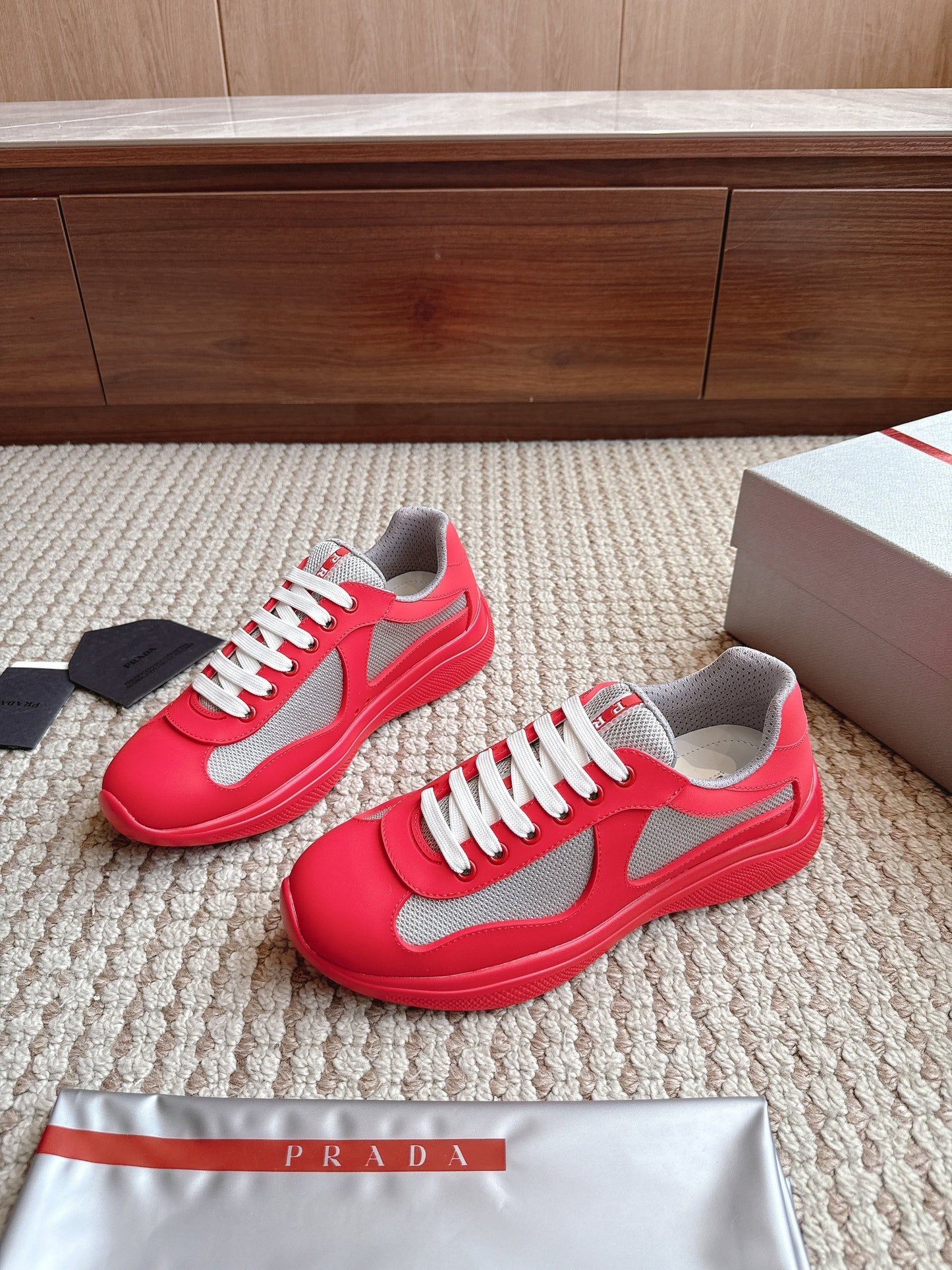 Prada America's Cup Cherry Grey