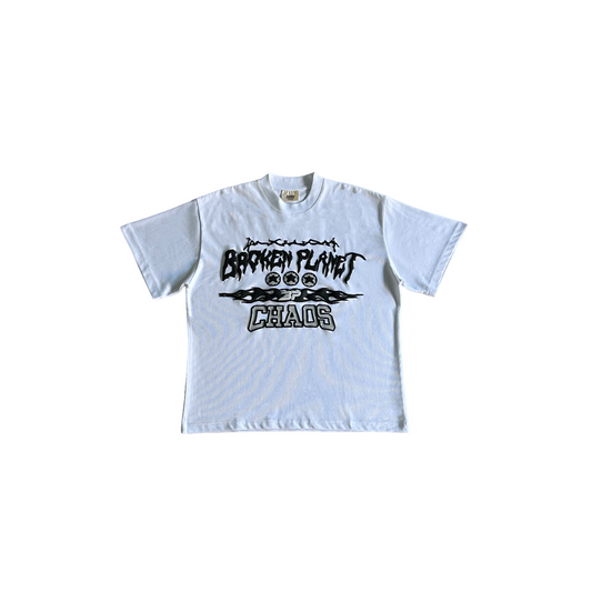 Broken Planet Chaos Tee White