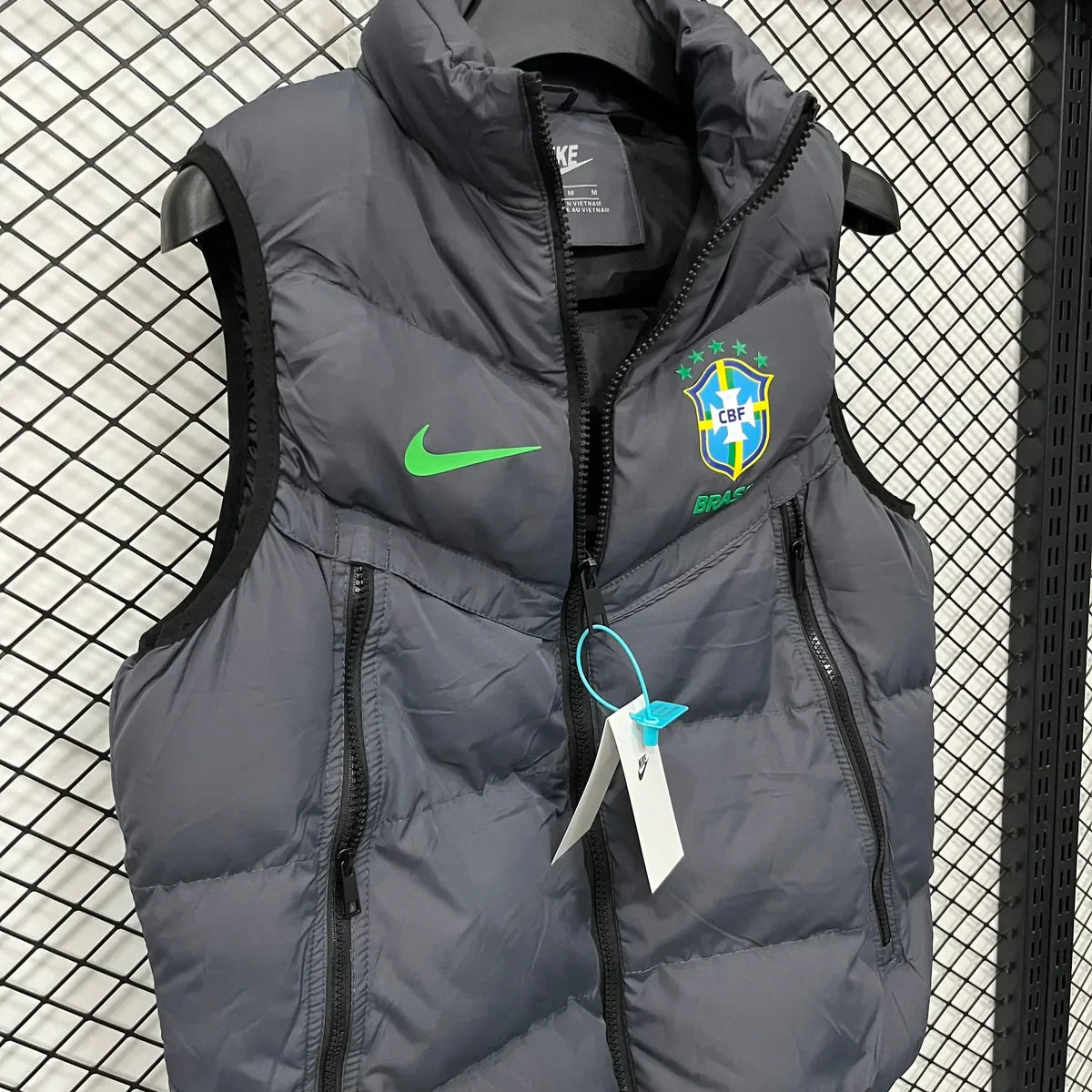 Nike Brazil Puffer Vest Dark Grey