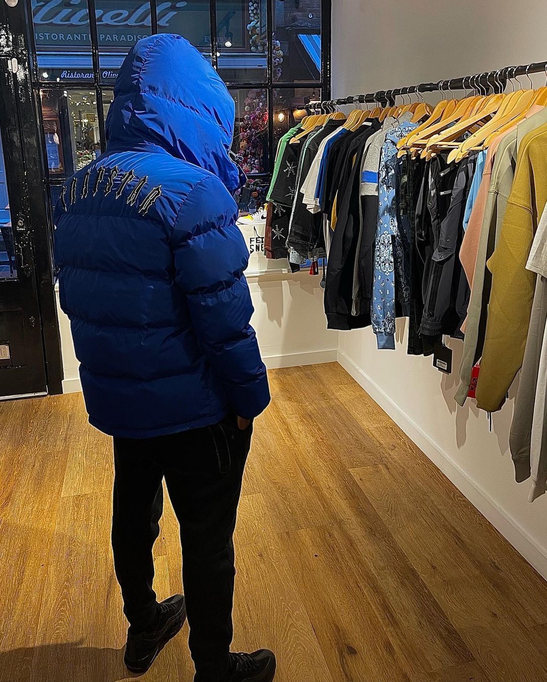 Trapstar Irongate Detachable Hooded Puffer Jacket Dazzling Blue