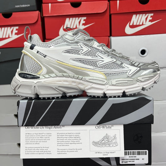 Off-White Be Right Back White Metallic Grey