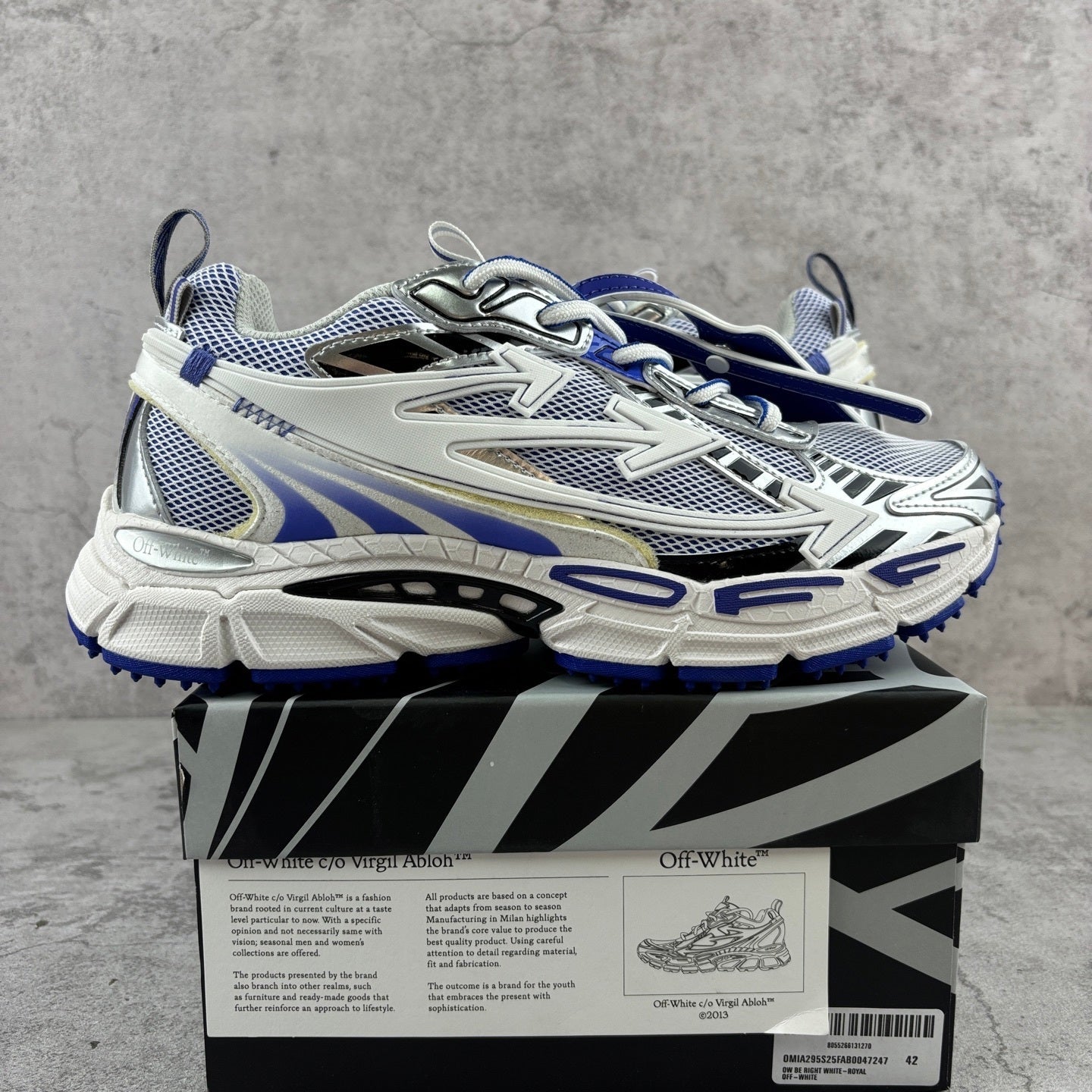 Off-White Be Right Back Navy White Black