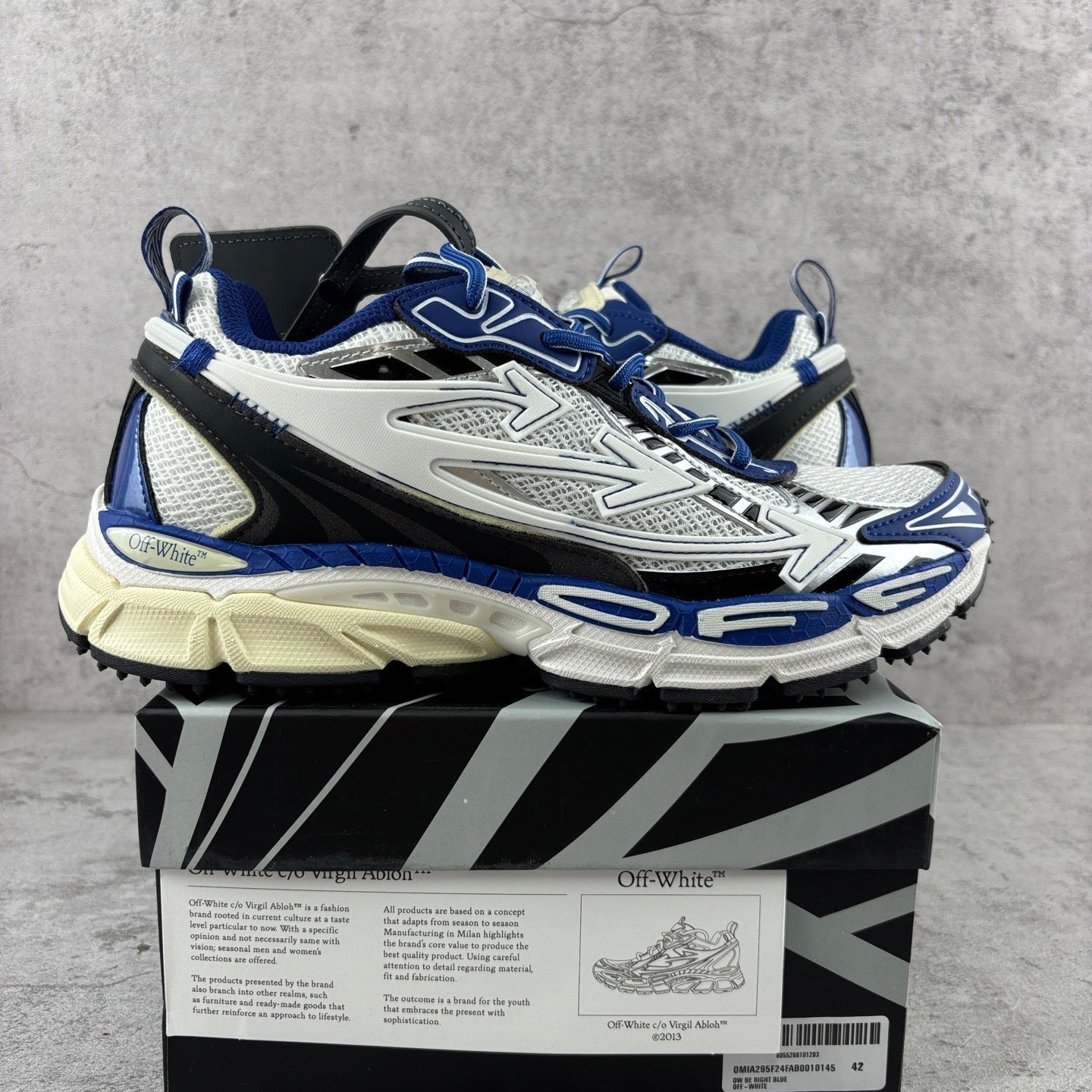 Off-White Be Right Back Black White Blue