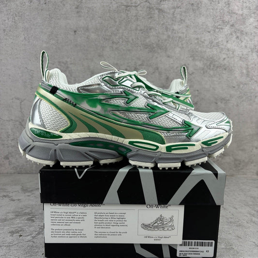 Off-White Be Right Back Green Metallic Grey