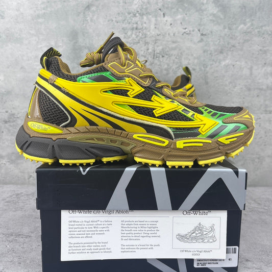 Off-White Be Right Back Yellow Brown Green