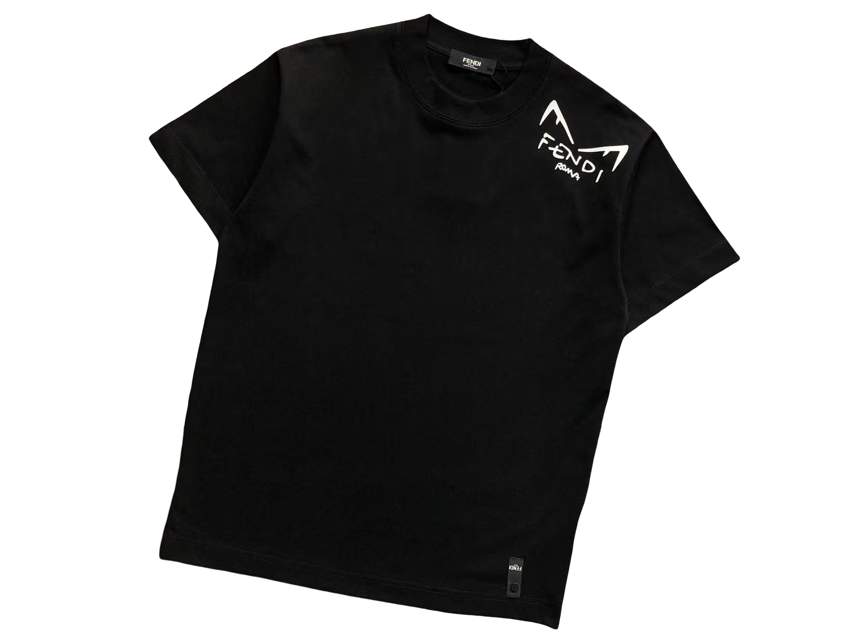 Fendi Lateral Eyes Tee Black