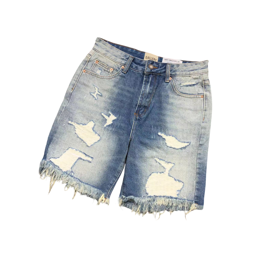 GALLERY DEPT. Ripped Jeans Short Light Blue