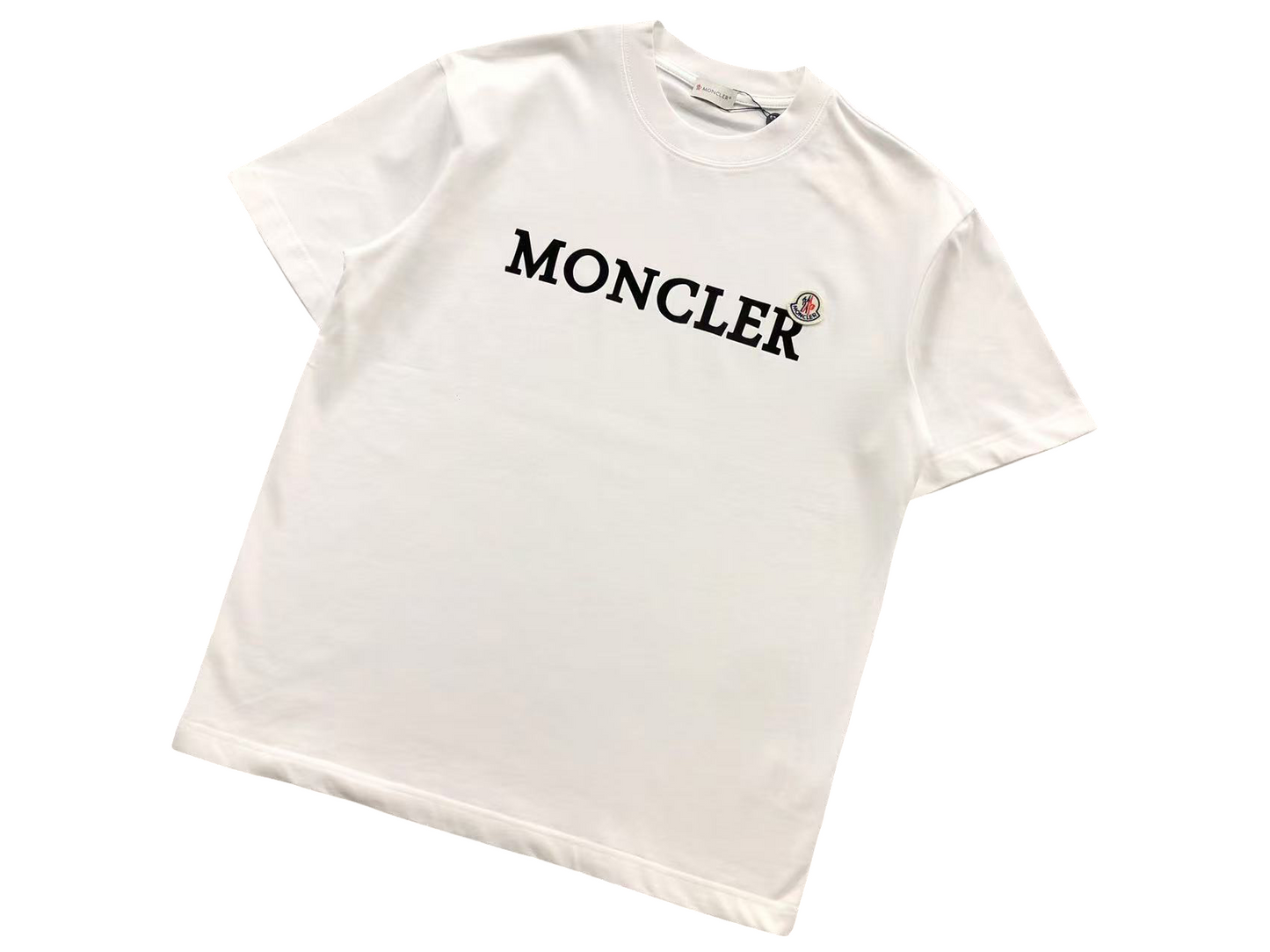 Moncler Logo Tee - (WHITE)