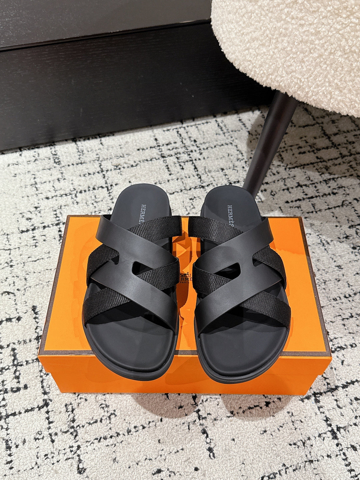 Hermes Kazimir Slide Black
