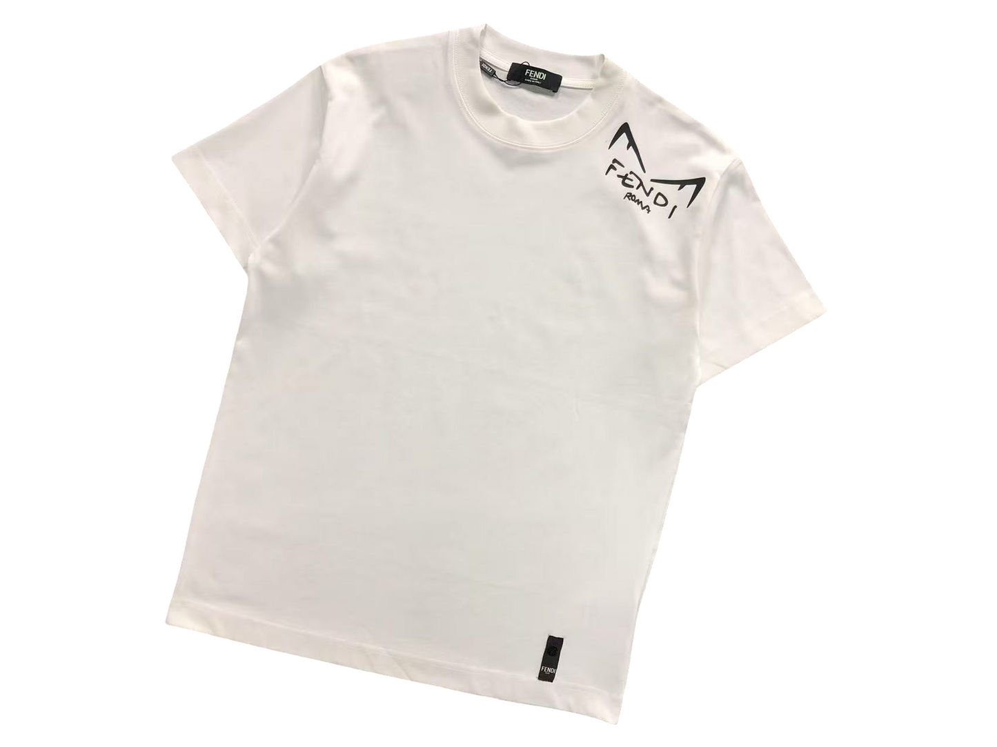 Fendi Lateral Eyes Tee White