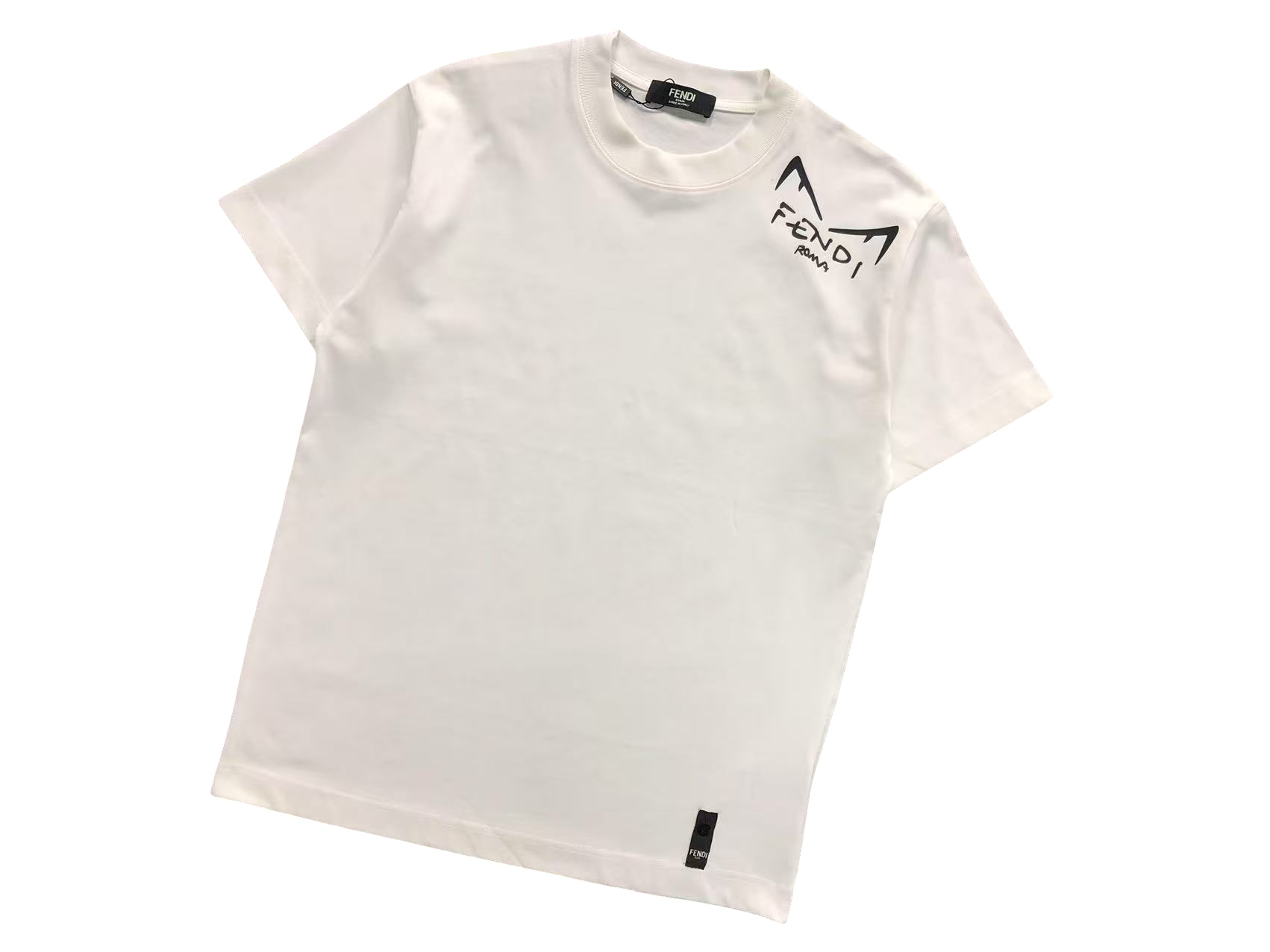 Fendi Lateral Eyes Tee White