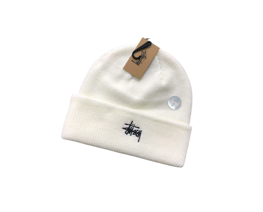 Stussy Classic Beanie White
