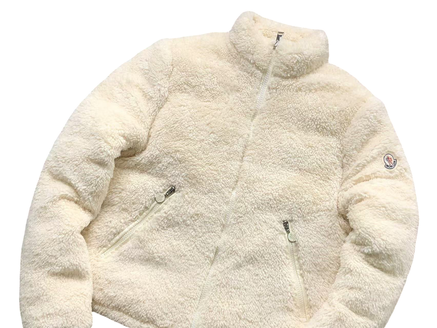 Moncler Polignac Fleece Jacket Cream
