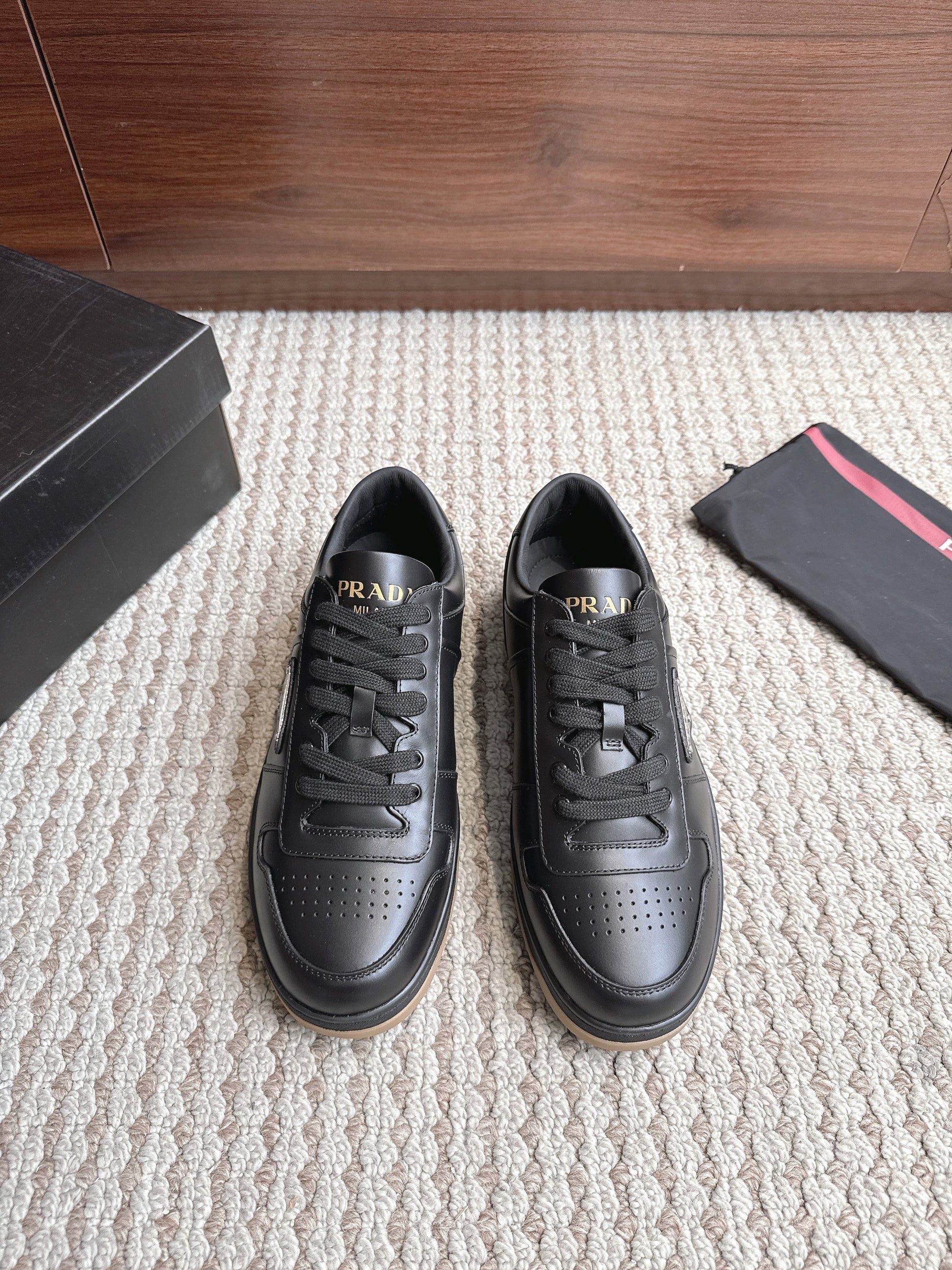 Prada Downtown Leather Triple Black