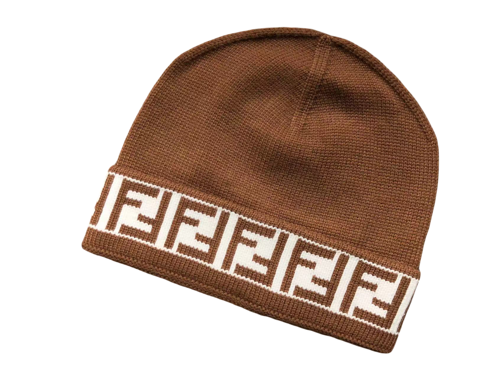 Fendi Monogram Beanie Brown