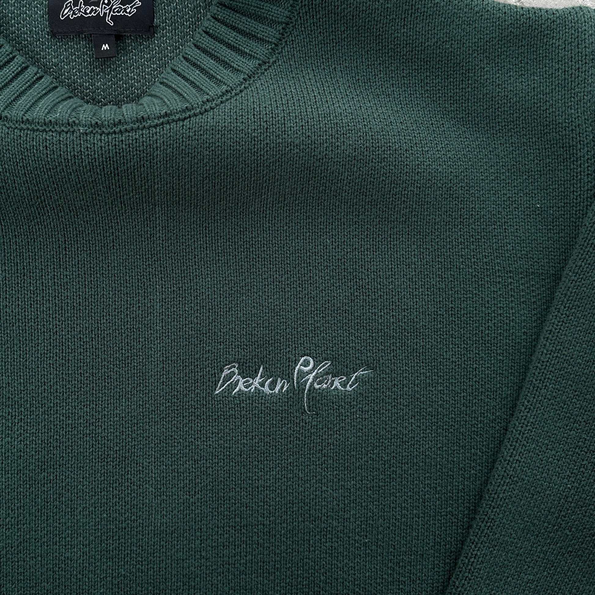 Broken Planet Outer Space Sweater Green