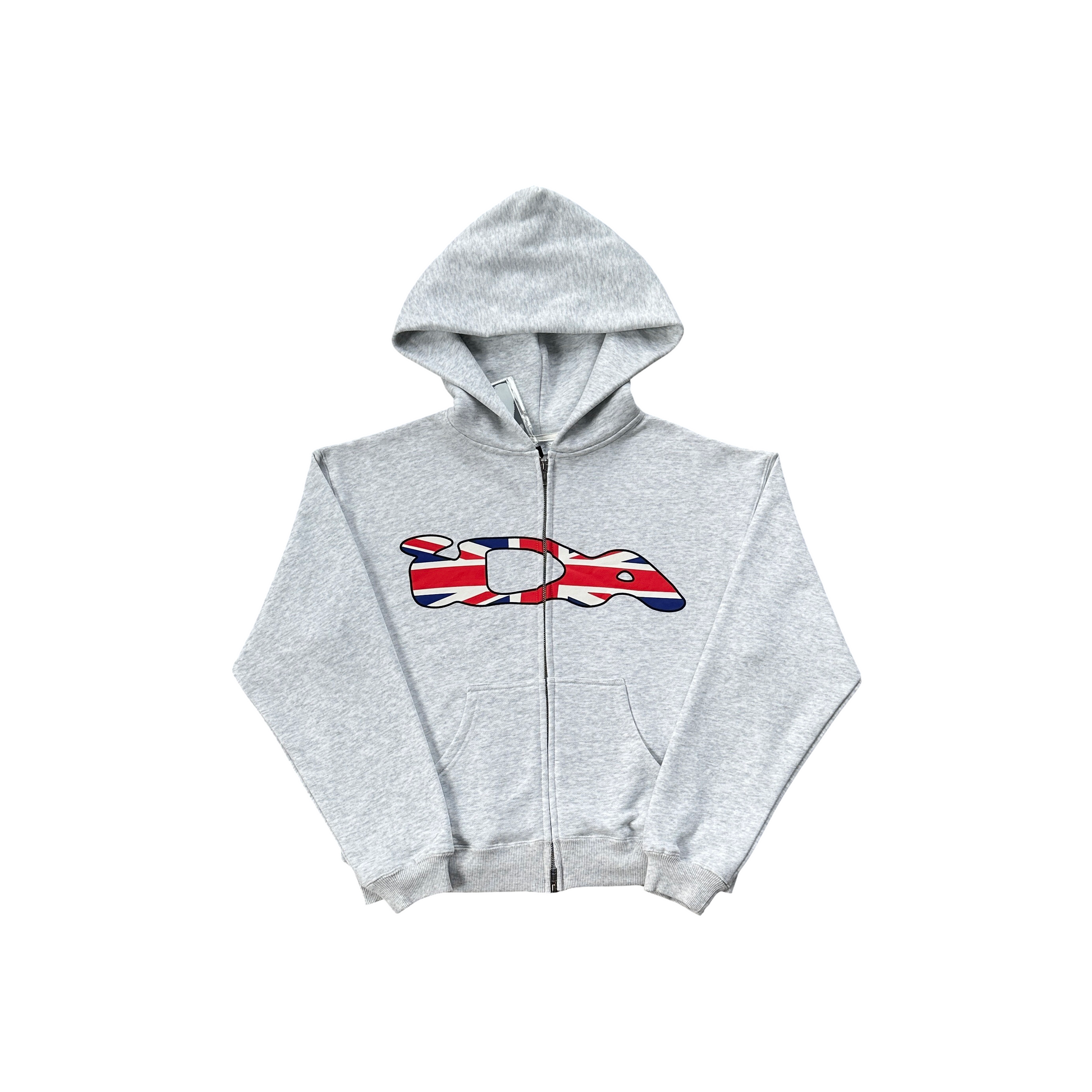 IDA UK Zip Hoodie Grey