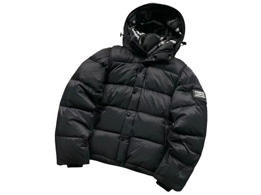 Burberry Detachable Hooded Puffer Jacket Black