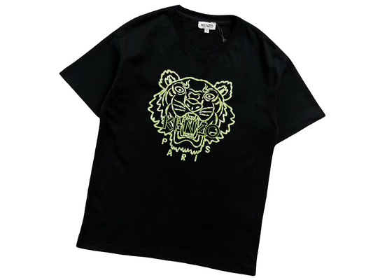 KENZO Tiger Tee Black/Army Green