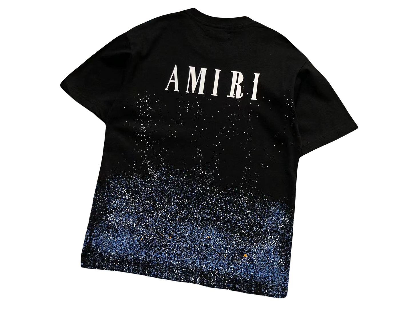 AMIRI Paint Splatter Tee Black