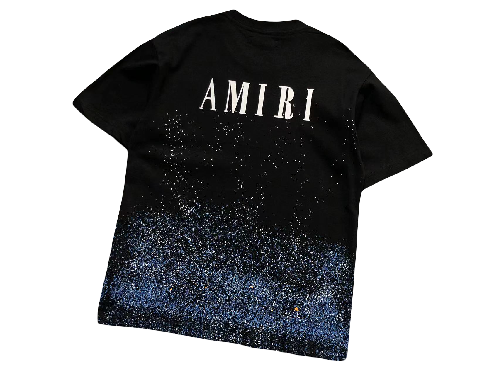 AMIRI Paint Splatter Tee Black
