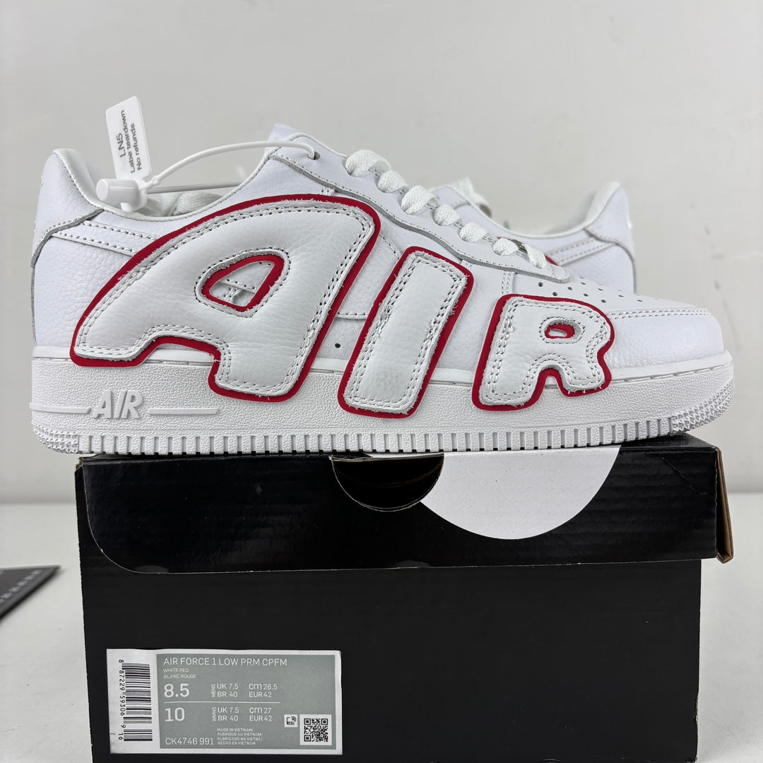 Nike x CPFM Air Force 1 Low White Red