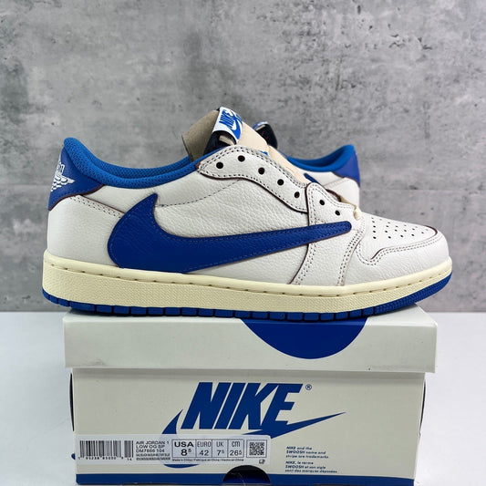 Jordan 1 Low OG SP x Fragment x Travis Scott Sail Military Blue