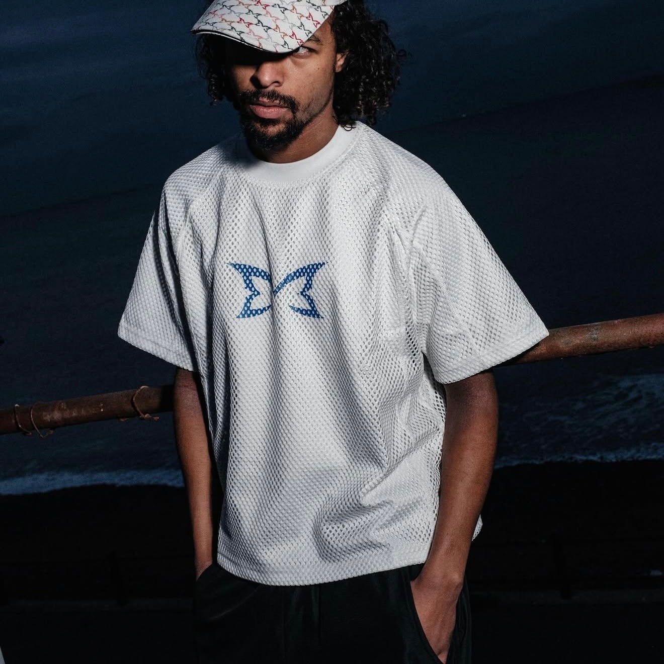 MERTRA Layered Mesh Jersey White