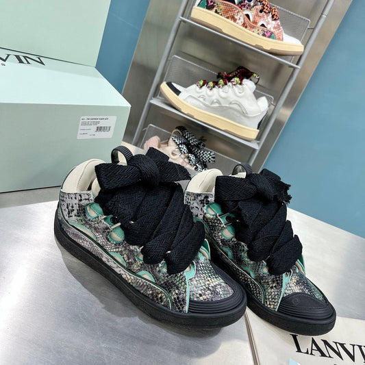 Lanvin Curb Python Mint/Black