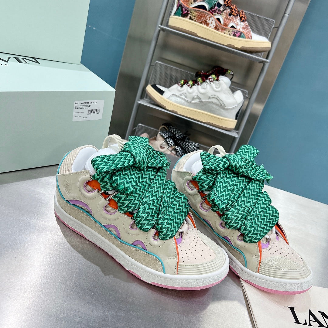 Lanvin Curb Light Grey/Purple/Green