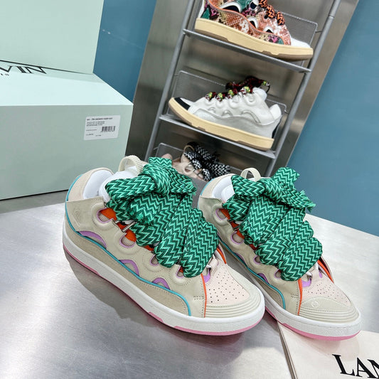 Lanvin Curb Light Grey/Purple/Green