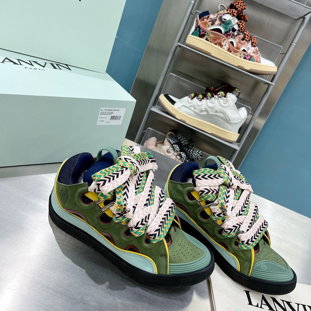 Lanvin Curb Dark Green/Mint Green