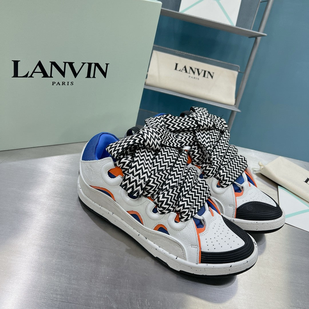 Lanvin Curb White/Blue/Orange