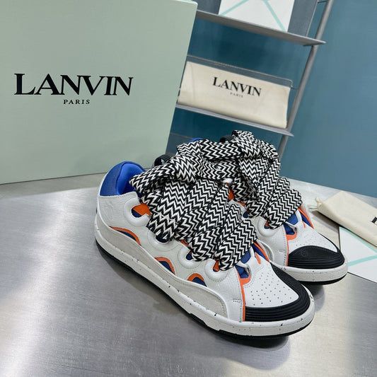 Lanvin Curb White/Blue/Orange