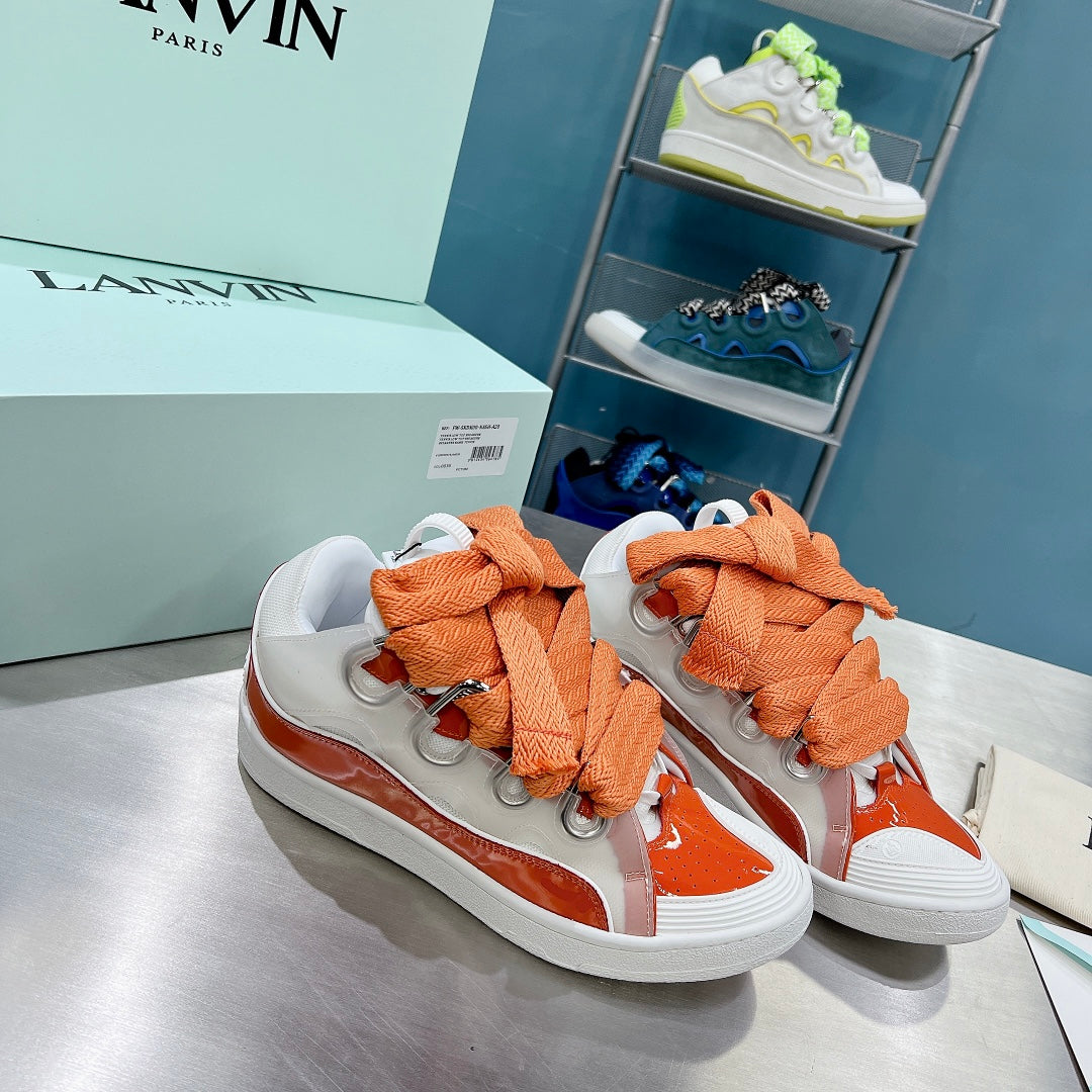 Lanvin Curb Orange/White