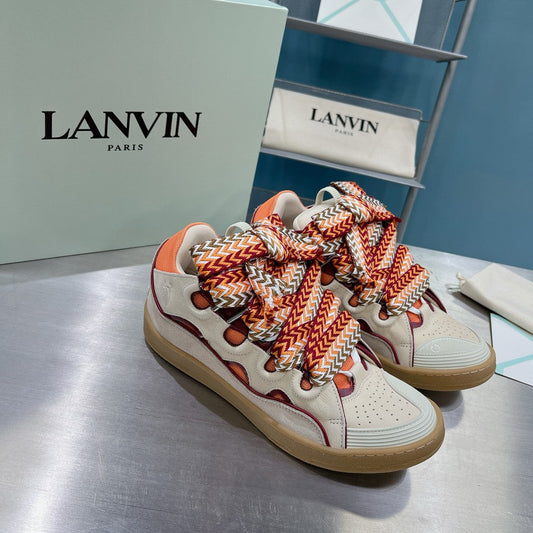 Lanvin Curb Beige/Orange/Red