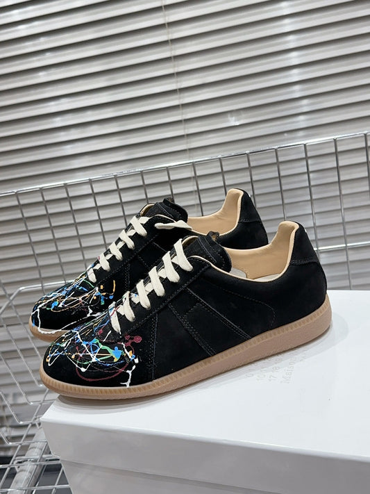 Maison Margiela Sneakers Replica Black Paint