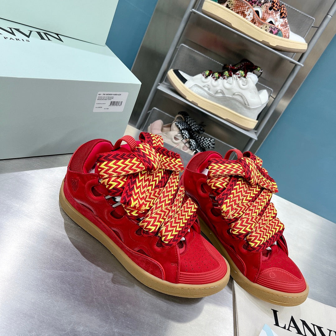 Lanvin Curb Cherry Red