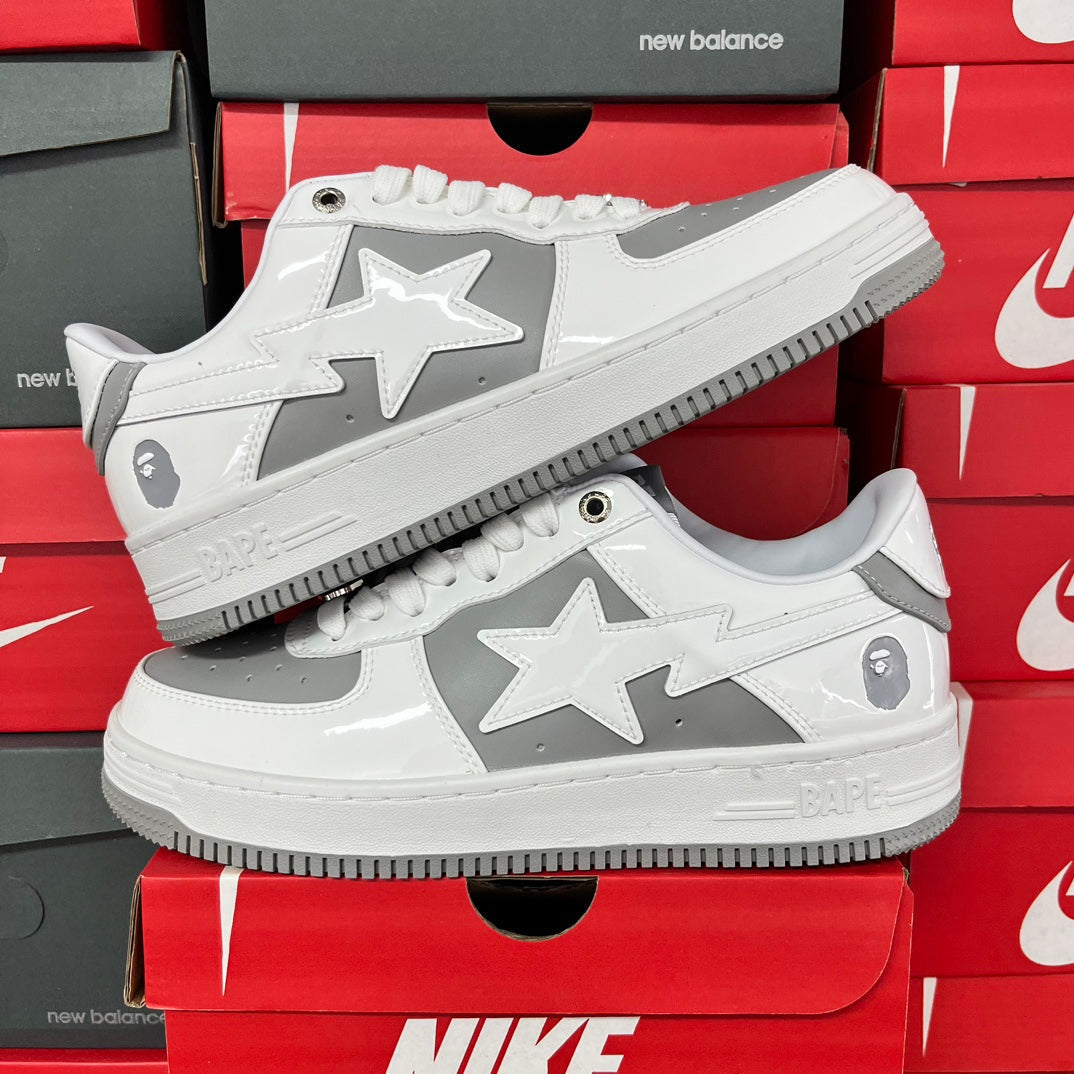 A Bathing Ape Bapesta Grey/White