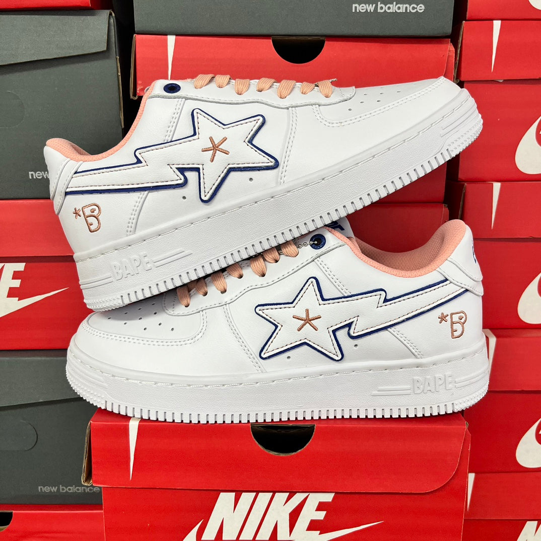 A Bathing Ape Bapesta White/Pink
