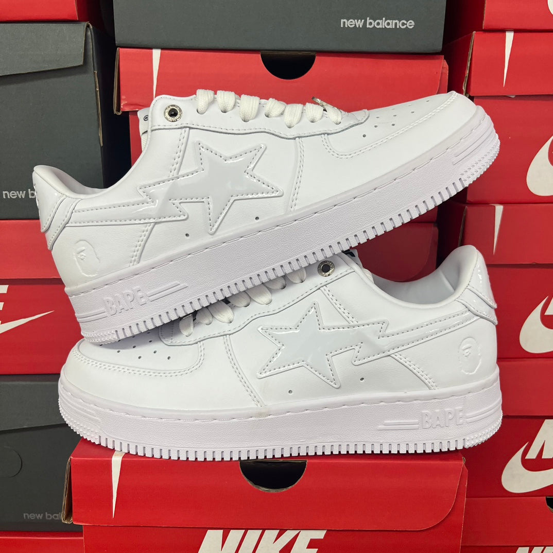 A Bathing Ape Bapesta Full White